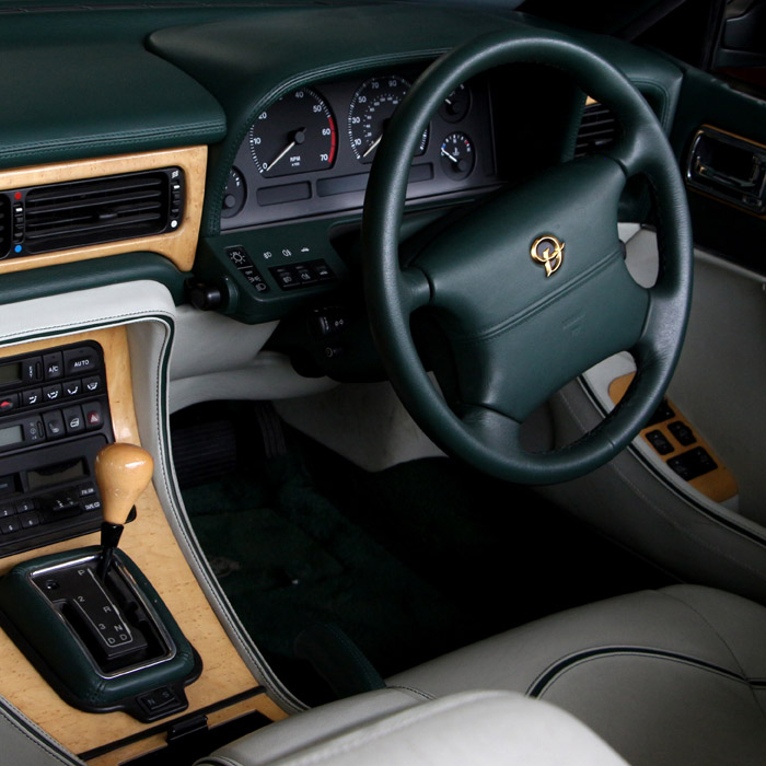 Daimler XJ Convertible Green Leather Interior